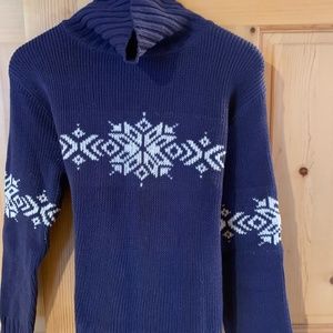 Peter Carol Knitwear Classic Snowflake Sweater